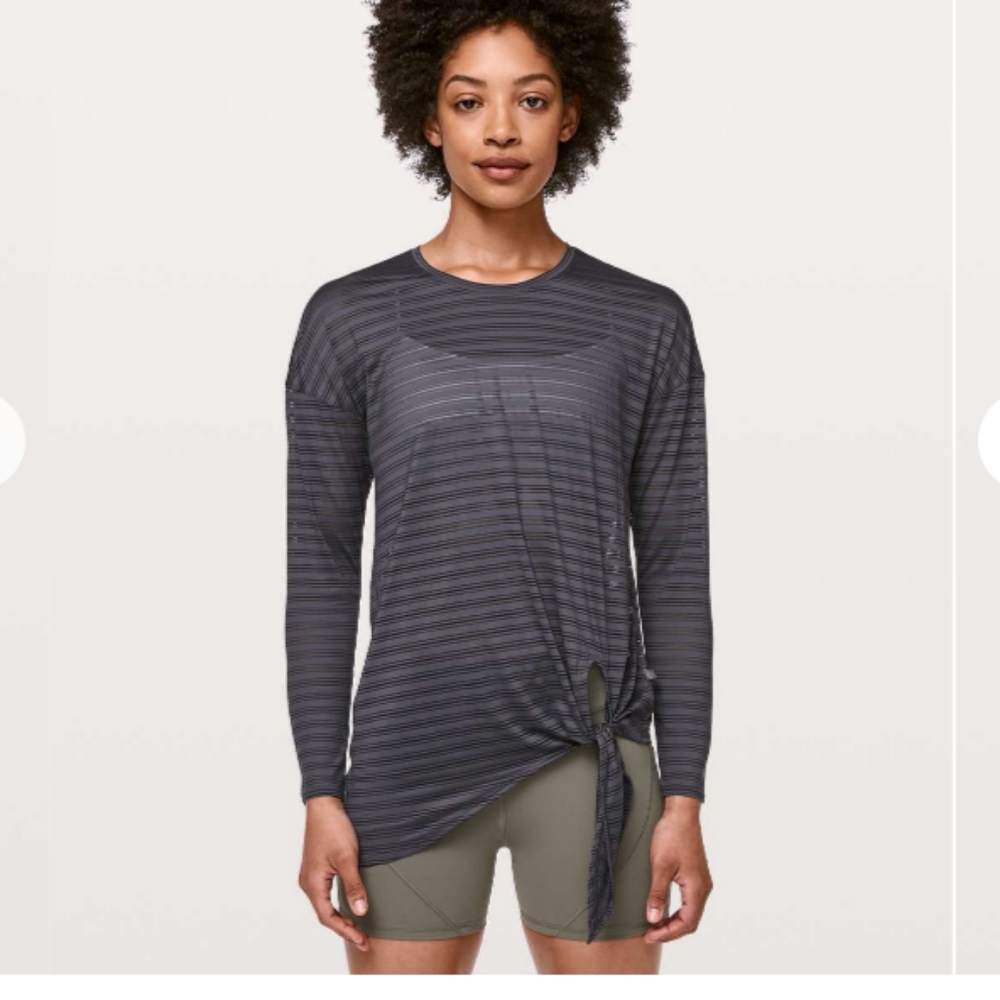 Lululemon tie your practice long sleeve